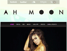 Tablet Screenshot of ahmoonmusic.com